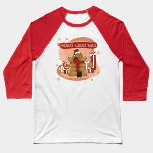 Tardigrade and human wish you Merry Christmas Baseball T-Shirt